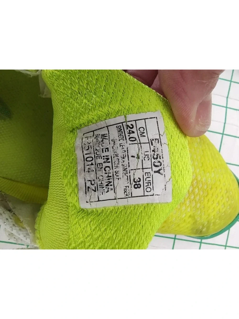 ASICS Women's Yellow and Green Sport Shoes Size 7